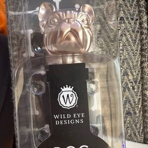 French Bulldog Wine Stopper, Rose Gold
